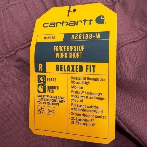 Carhartt Womens Force Ripstop Works Shorts size XL (16-18) - Picture 2 of 15